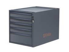 Cassettiera a 5 cassetti Beta C58CSH/A 5C antracite per banchi componibili C58BC
