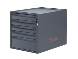 Cassettiera a 5 cassetti Beta C58CSH/A 5C antracite per banchi componibili C58BC