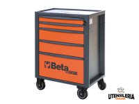 Beta carrello porta attrezzi RSC24 5 cassetti, piano in ABS rinforzato e fori per cacciaviti