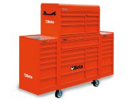 Cassettiera mobile per officina Beta C38C con 33 cassetti, portata 1200 Kg