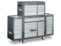 Cassettiera mobile per officina Beta C38C con 33 cassetti, portata 1200 Kg