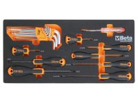Cassettiera portatile Beta Worker BW 2200E/21 con 3 cassetti e 159 utensili per uso universale