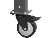 Gamba con ruote girevoli e maniglia Beta C58GRGM per banchi componibili C58BC, portata 400Kg