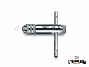 Giramaschi cromato Beta 436/2 a cricchetto reversibile, M5-M12