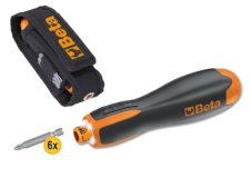 Giravite elettrico Beta Evox-E 1210E/GE con 6 inserti 1/4" con impronte miste Giravite elettrico Beta Evox-E 1210E/GE con 6 inserti 1/4" con impronte miste