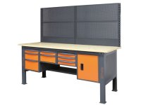 Parete attrezzata a 4 pannelli Beta C58K/4PF-2,1M per banchi componibili C58BC da 210cm