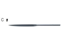 Lima ad ago diamantata Beta 1720D/C profilo a coltello, 160mm Lima ad ago diamantata Beta 1720D/C profilo a coltello, 160mm