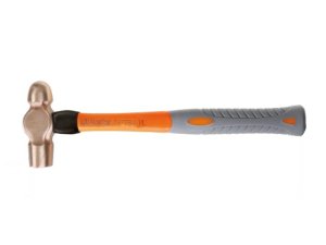 Martello antiscintilla Beta 1377BA/PL con testa tonda e penna sferica e manico in fibra, 340g