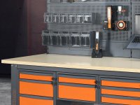 Piano di lavoro in legno multistrato Beta C58PLT-W 2,1 per banchi componibili C58BC da 210cm