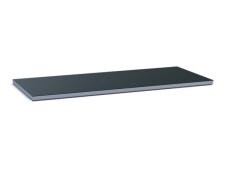 Piano di lavoro Beta RSC50 PG/3-2,2MT grigio rivestito in PVC per arredo officina, 2240x630mm