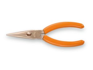 Pinza lunghissima antiscintilla Beta 1166BA becchi mezzotondi zigrinati diritti, 150mm