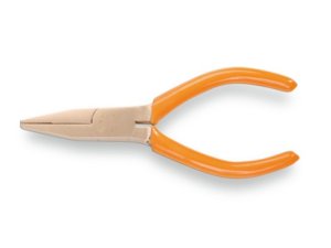 Pinza lunghissima antiscintilla Beta 1162BA becchi piatti zigrinati diritti, 150mm