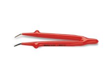 Pinzetta a molla Beta 993MQ con punte curve e rivestimento isolante, 147mm