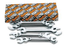 Serie 8 chiavi a forchetta doppia Beta 55/S8, 6x7-20x22mm (8pz)