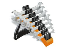 Serie 7 chiavi doppia forchetta Beta 55/SP7 in supporto da tavolo, 6-19mm (7pz)