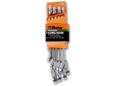 Set 9 chiavi combinate a cricchetto reversibile colorate Beta 142MC/SC9I-E con supporto Set 9 chiavi combinate a cricchetto reversibile colorate Beta 142MC/SC9I-E con supporto