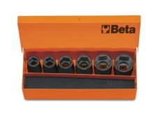 Set 6 chiavi a bussola macchina Beta 720/C6 quadro femmina 1/2" bocca esagonale