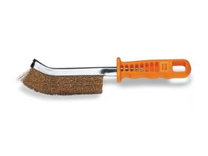 Spazzole curve Beta 1737NX con fili in acciaio ottonato e impugnatura plastica (5pz)
