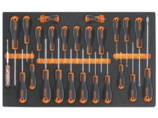 Assortimento 25 giravite Evox ad impronta mista Beta M213 in termoformato morbido EVA Assortimento 25 giravite Evox ad impronta mista Beta M213 in termoformato morbido EVA