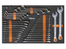 Assortimento 40 chiavi combinate, poligonali e cricchetto Beta M25 in termoformato morbido EVA Assortimento 40 chiavi combinate, poligonali e cricchetto Beta M25 in termoformato morbido EVA