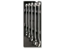 Assortimento 5 chiavi combinata a forchetta e poligonali Beta T06 in termoformato rigido ABS Assortimento 5 chiavi combinata a forchetta e poligonali Beta T06 in termoformato rigido ABS