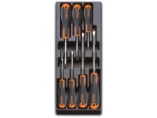 Assortimento 7 giravite Evox per viti lama piatta e Phillips Beta T221 in termoformato rigido ABS Assortimento 7 giravite Evox per viti lama piatta e Phillips Beta T221 in termoformato rigido ABS