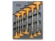 Assortimento 11 chiavi maschio esagonale con impugnatura Beta T50 in termoformato rigido ABS Assortimento 11 chiavi maschio esagonale con impugnatura Beta T50 in termoformato rigido ABS