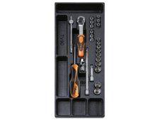 Assortimento 25 bussole esagonali da 1/4" Beta T91 in termoformato rigido ABS Assortimento 25 bussole esagonali da 1/4" Beta T91 in termoformato rigido ABS