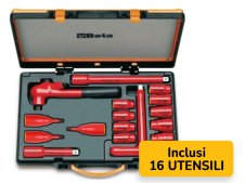 Beta valigetta 920MQ/C16 completa di 16 utensili isolati con attacco quadro 1/2"