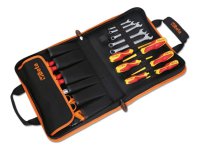 Valigetta pieghevole Beta 2001/BZ24 MQ con assortimento di 24 utensili per elettricisti