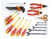 Valigetta pieghevole Beta 2001/BZ24 MQ con assortimento di 24 utensili per elettricisti