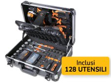 Valigia portautensili Beta Worker BW 2054E-128 con 128 utensili per manutenzione generale