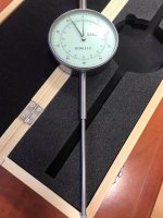 Comparatore centesimale a quadrante Borletti a grande corsa 80mm