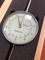 Comparatore centesimale a quadrante Borletti a grande corsa 80mm