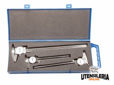 SET Calibri cinquantesimali con orologio 158-200-300mm