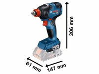 Bosch avvitatore a massa battente GDX 18V-200 con 2 batterie 4.0 Ah e valigetta