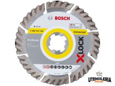 Disco diamantato X-LOCK Bosch per uso universale Standard ø125x10mm Disco diamantato X-LOCK Bosch per uso universale Standard ø125x10mm