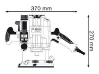 Bosch fresatrice verticale a filo GOF 1250 LCE Professional con display digitale