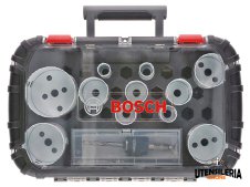 Bosch set universale seghe a tazza da 14 pezzi per legno e metallo, 20-76mm Bosch set universale seghe a tazza da 14 pezzi per legno e metallo, 20-76mm