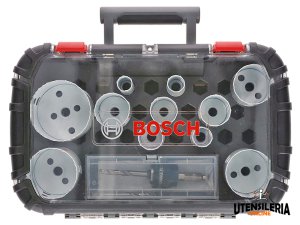 Bosch set universale seghe a tazza da 14 pezzi per legno e metallo, 20-76mm