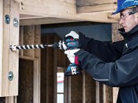 Bosch Kit utensili per serramentista trapano, smerigliatrice e perforatore con 2 batterie e valigett