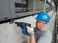 Bosch Kit utensili per serramentista trapano, smerigliatrice e perforatore con 2 batterie e valigett