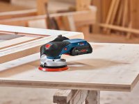 Bosch levigatrice rotoorbitale a batteria GEX 18V-125 Professional in valigetta
