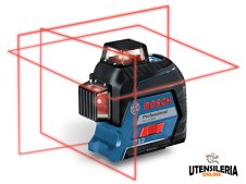 Livella laser a 3 linee raggio rosso GLL 3-80 Bosch Professional Livella laser a 3 linee raggio rosso GLL 3-80 Bosch Professional