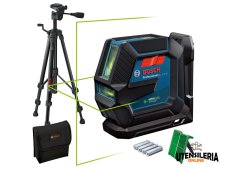 Livella laser a linee Bosch GLL 2-15 G Professional laser verde + treppiede