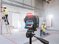 Livella laser 3 linee 360 gradi 30m Bosch GLL 3-80 C Bluetooth raggio ROSSO