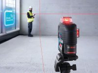 Livella laser 3 linee 360 gradi 30m Bosch GLL 3-80 C Bluetooth raggio ROSSO