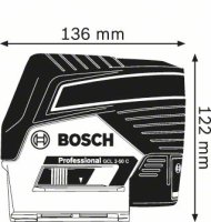 Livella laser a linee GCL 2-50 C + RM 2 in valigetta con batteria 2.0Ah