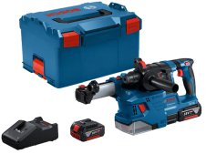 Bosch martello perforatore GBH 18V-22 Professional con aspiratore GDE 18V-12, 2 batterie e valigetta Bosch martello perforatore GBH 18V-22 Professional con aspiratore GDE 18V-12, 2 batterie e valigetta