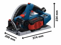 Bosch sega ad immersione GKT 18V-52 GC BITURBO in valigetta